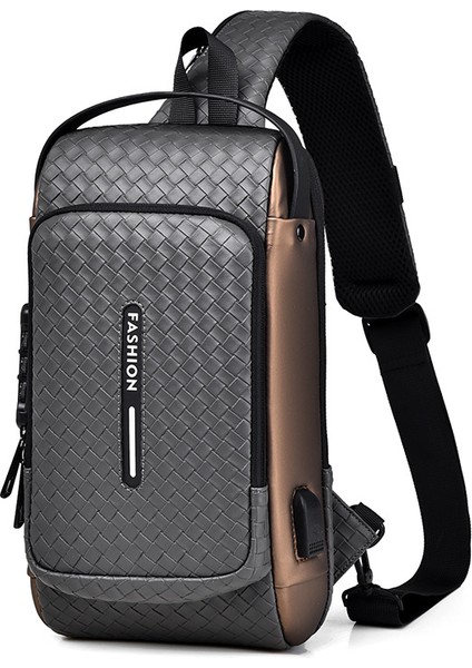 Çok Fonksiyonlu Omuzdan Askili Çanta, Anti-Hırsızlık Sürme Crossbody Çanta Motosiklet Çantası Spor Taktik Göğüs Çantası (Yurt Dışından)