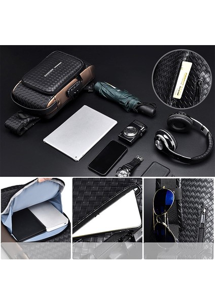 Çok Fonksiyonlu Omuzdan Askili Çanta, Anti-Hırsızlık Sürme Crossbody Çanta Motosiklet Çantası Spor Taktik Göğüs Çantası (Yurt Dışından) modelleri