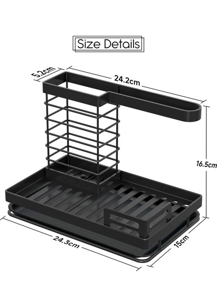 Mutfak Bezi Rafı Sünger Fırça Havlu Drenaj Depolama Rafı (Yurt Dışından) fırsatları