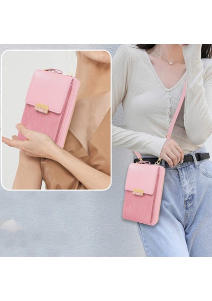 Yeni Stil Kadın Cep Telefonu Çantası Kilidi Omuzdan Askili Çanta Crossbody Çanta (Yurt Dışından)