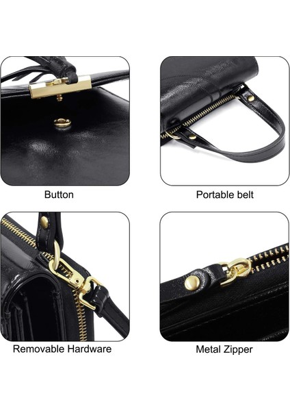 Yeni Cep Telefonu Çantası Retro Mumlu Deri Omuz Çantası Püskül Crossbody Çanta (Yurt Dışından)