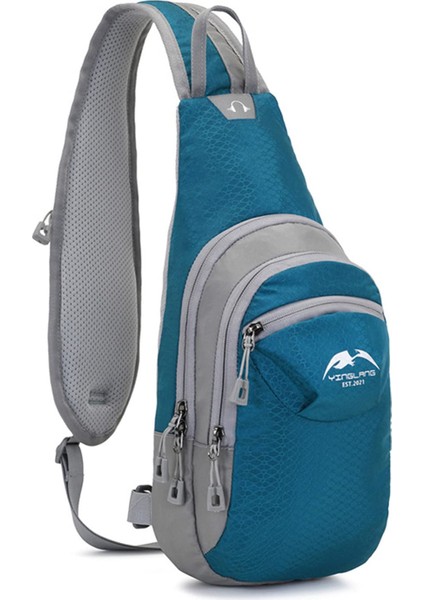 Açık Hava Spor Göğüs Çantası Bisiklet Crossbody Çanta Büyük Kapasiteli Dağcılık Omuz Çantası (Yurt Dışından)