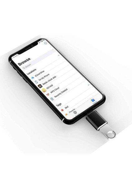 Lightning To USB Otg Yüksek Hızlı Veri Aktarımı USB 5.0 iPhone iPad Uyumlu Çevirici Dönüştürücü