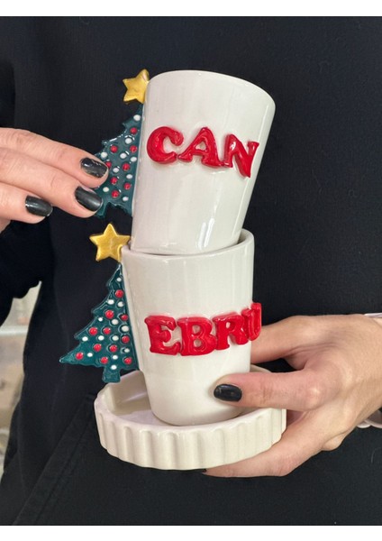 Çam Ağaç Tutacaklı Isimli Fincan