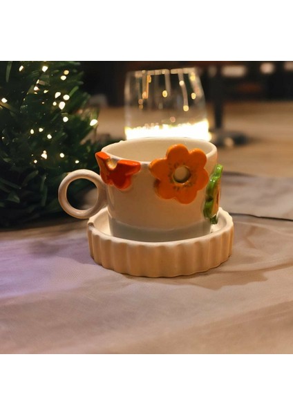 Renki Çiçekli Fincan Mug fiyatları