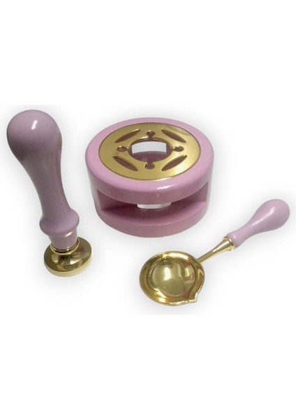 Davetiye Mum Mühürü Uygulama Seti Leylak Renk 310 Botanik Desen modelleri