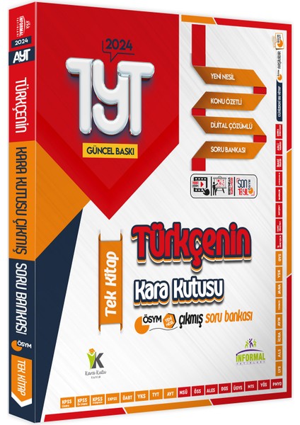 YKS-TYT'nin Kara Kutusu Tm (Eşit Ağırlık) Süper Ekonomik Paket Konu Ö. Dijital Ç. Soru Bankası