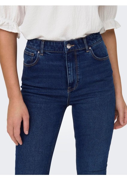 Bayan Dar Kesim Yüksek Bel Kot Pantolon 15309878 fırsatları