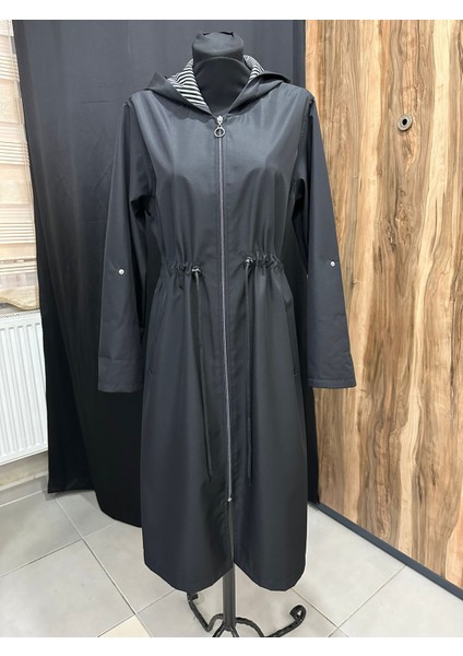Kapüşonlu Ara Boy Trençkot fiyatları