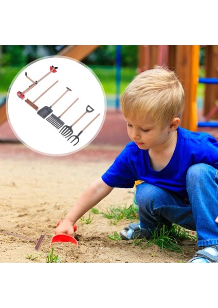 Adet Mini Çocuk Kum Masa Aletleri Mini Kürek ve Tırmık Aletleri (Yurt Dışından)