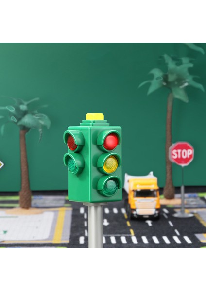 Sesli Mini Trafik Işaretleri Işık LED Çocuk Trafik Işığı Oyuncakları (Yurt Dışından)