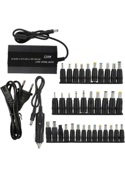 120W 34 Ipuçları Araba Ev Şarj Cihazı Güç Kaynağı Adaptörü Dizüstü Ab Tak Için (Yurt Dışından)