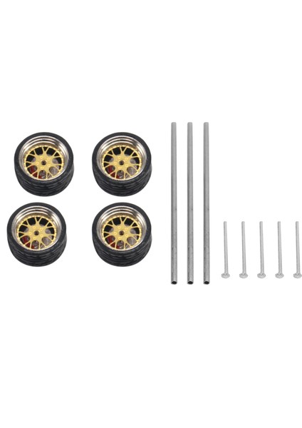 Adet 1/64 Modifiye Tekerlekler Lastik Lastikler Fren Diski Parçaları A6 (Yurt Dışından)