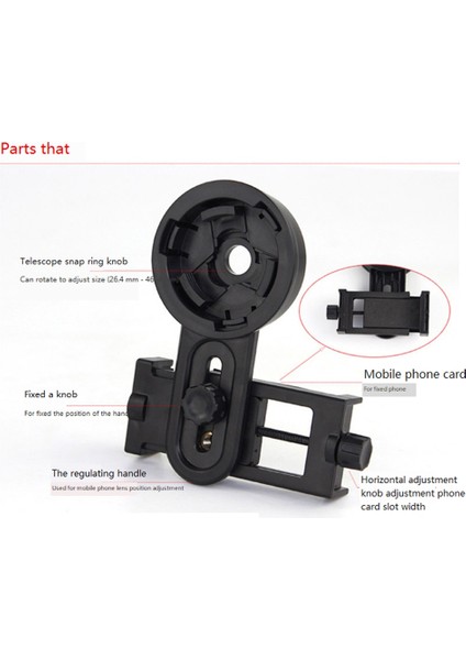 Dürbün Teleskop Aksesuarları Adaptör Konnektör Klip Braketi (Yurt Dışından)