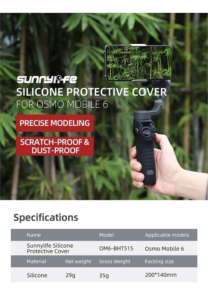 Djı Osmo Mobile 6 Case Gimbal Için Yumuşak Silikon Kulp Kapağı, Siyah (Yurt Dışından)