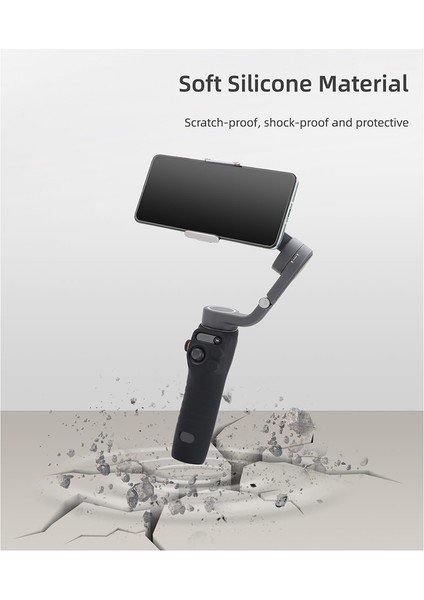 Djı Osmo Mobile 6 Case Gimbal Için Yumuşak Silikon Kulp Kapağı, Siyah (Yurt Dışından)