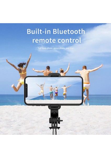 Ios Android Beyaz Için Bluetooth Selfie Çubuğu Tripod Telefon Tutucu (Yurt Dışından)