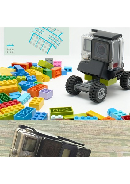 Gopro Için Çok Açılı Braket Panoramik 360 Derece Halka Tripod Adaptörü (Yurt Dışından)