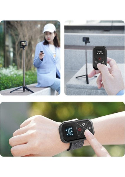 Go Pro Hero 8/9/10 Max Için Kablosuz Uzaktan Kumandalı Su Geçirmez Kamera (Yurt Dışından)