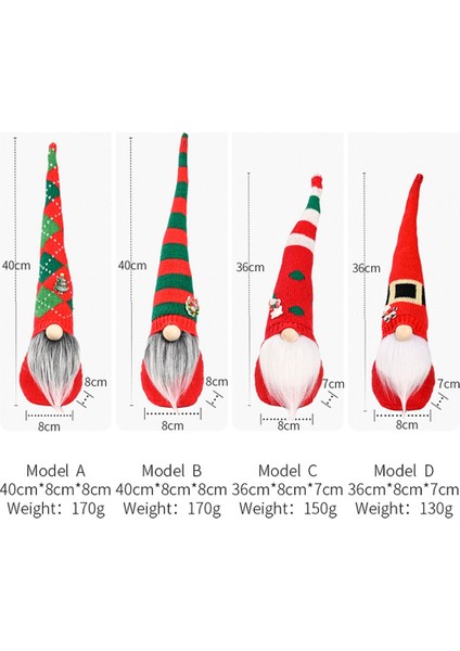 Cüce Goblin Noel Ev Dekorasyonu Nordic Gnome Land Tanrı Peluş Bebek B (Yurt Dışından) fırsatları