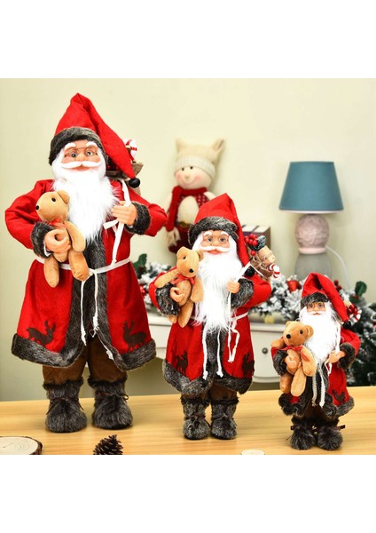 45CM Yeni Yıl Noel Dekorasyonu Noel Baba Bebek Noel Dekoru (Yurt Dışından)