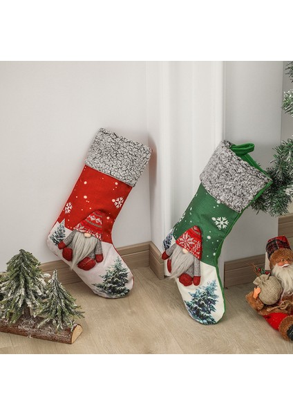 Noel Çorabı Büyük Noel Hediyesi Çanta Şömine Dekorasyonu Çorap B (Yurt Dışından) fiyatları