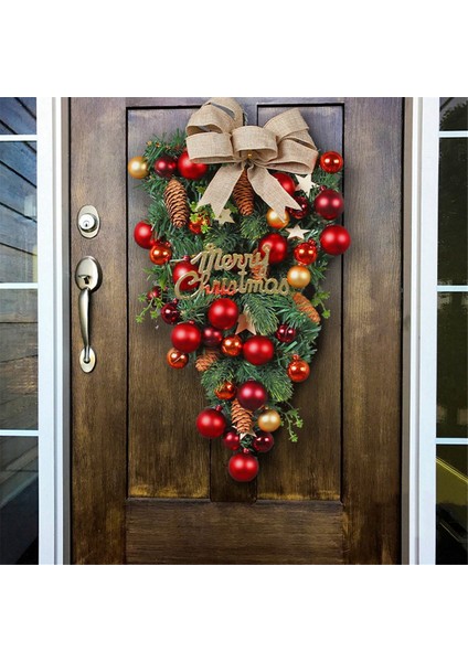 2 Adet Noel Ön Kapı Çelengi Noel Ön Kapı, Duvar, Şömine Için (Yurt Dışından)