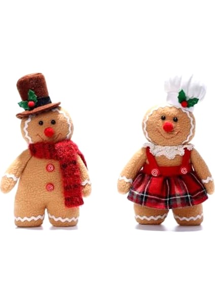 Noel Zencefilli Kurabiye Peluş Bebek, Zencefilli Kurabiye Adam Peluş Oyuncaklar (Yurt Dışından)