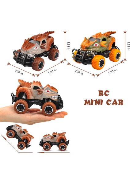 Dinozor Oyuncak Araba Rc Turck 3-7 Yaşında, 1/43 Rc Araba Hediyeler A (Yurt Dışından)