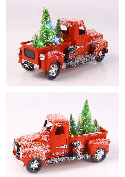6.7 Inç Vintage Kırmızı Kamyon Noel Dekoru, A (Yurt Dışından) modelleri