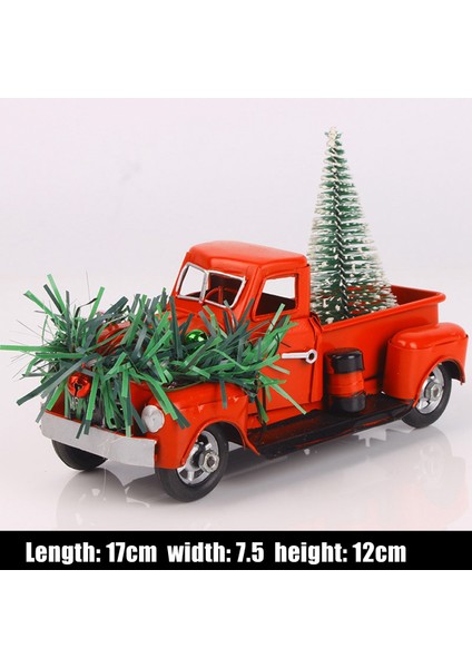 6.7 Inç Vintage Kırmızı Kamyon Noel Dekoru, A (Yurt Dışından) indirimleri