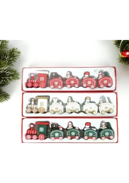 Ev Noel Noel Baba Hediyeleri Için Noel Ahşap Tren Dekorasyonu (Yurt Dışından) modelleri