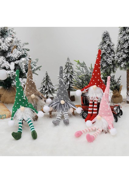 Noel Ağacı LED Avize, Pencere Süslemesi, Noel Baba Pembesi (Yurt Dışından)