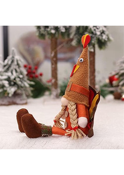 Ev Sonbahar Hasat Parti Malzemeleri Için Gnome Peluş Hindi Süsleme (Yurt Dışından)