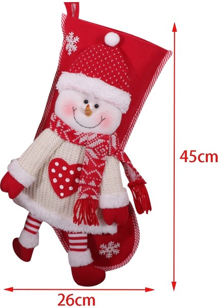 4'lü Noel Çorabı, Noel Şömine Çorabı Şeker Hediye Çantası (Yurt Dışından) indirimleri