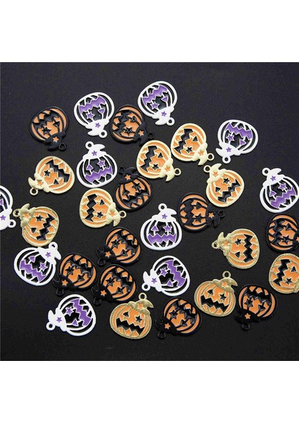 30 Pcs Cadılar Bayramı Charm Kolye Çeşitli Altın Siyah Beyaz Kaplama (Yurt Dışından) fırsatları