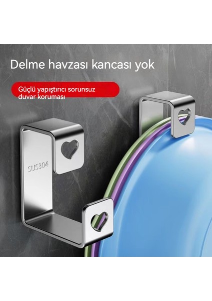 Weırsoın Tuvalet Deliksiz Lavabo Depolama Rafı Yapışkanlı Kanca (Yurt Dışından) fiyatları