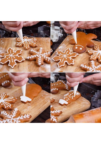 Yılbaşı Christmas Temalı Kurabiye Kalıbı Metal Kopat Set Cookie Cutters 8 Adet