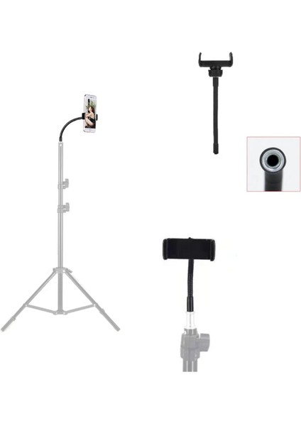 Tripod ve Ring Light Uyumlu Telefon Tutucu