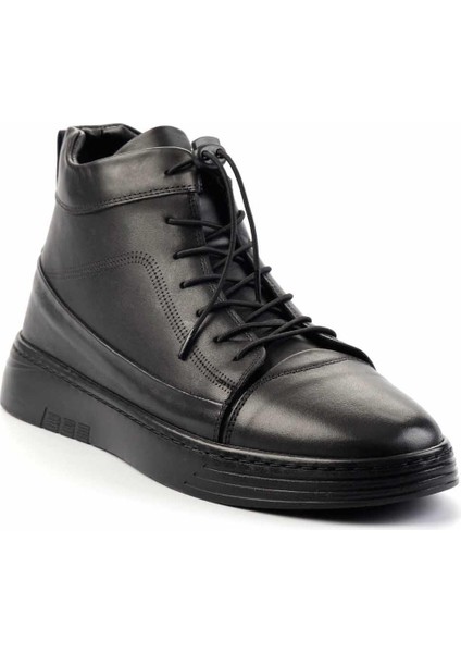 Siyah Antik Leather Erkek Bot & Bootie E02440277741