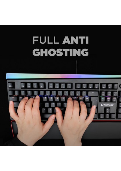 Kb-r97 X-tracer Mekanik Rgb Aydınlatmalı - Red Switch Gaming Oyuncu Klavyesi