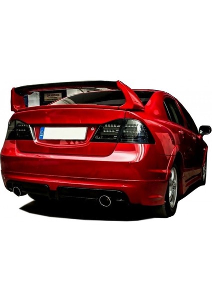 Honda Civic Fd6 2006 - 2012 Mugen Rr Arka Ek Plastik Boyasız