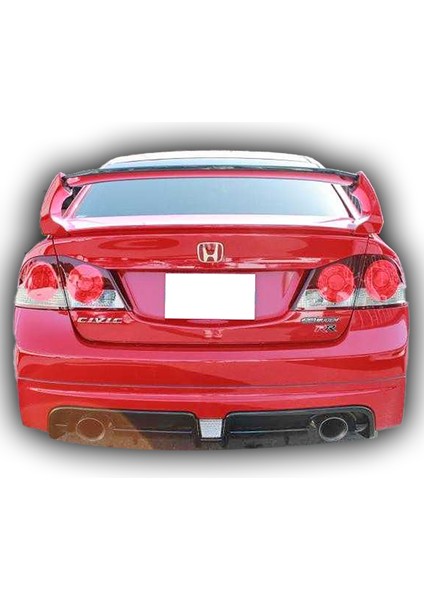 Honda Civic Fd6 2006 - 2012 Mugen Rr Arka Ek Plastik Boyasız