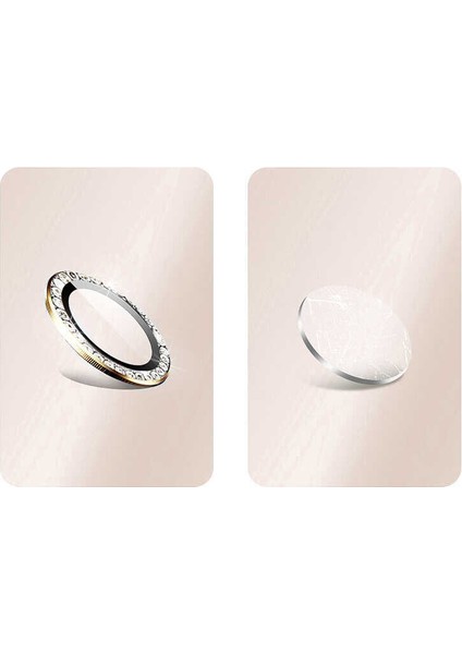 Apple Iphone 15 Pro Max Için Tekli Taşlı Kamera Lens Koruyucu Cl-06