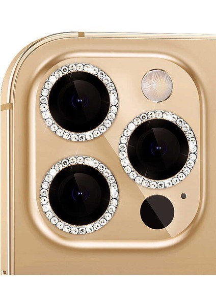 Apple Iphone 15 Pro Max Için Tekli Taşlı Kamera Lens Koruyucu Cl-06