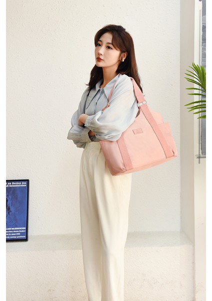 Kanvas Çanta Kadın Rahat Naylon Omuz Çantası Büyük Kapasiteli Çok Yönlü Öğrenci Banliyö Çantası (Yurt Dışından) fiyatları