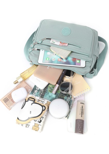 Kadın Anne Çantası Oxford Kumaş Crossbody Çanta 2022 Kanvas Çanta Büyük Kapasiteli Kadın Orta Yaşlı Omuz Çantası Çok Katmanlı (Yurt Dışından) modelleri