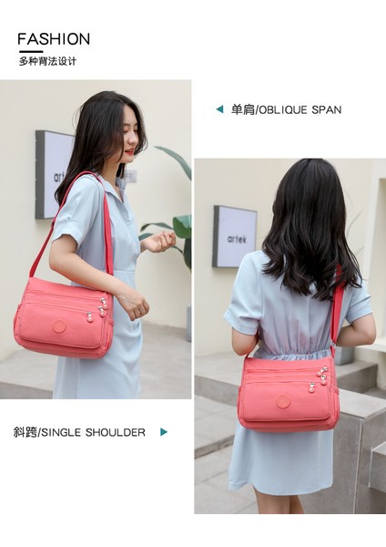 Kadın Anne Çantası Oxford Kumaş Crossbody Çanta 2022 Kanvas Çanta Büyük Kapasiteli Kadın Orta Yaşlı Omuz Çantası Çok Katmanlı (Yurt Dışından) indirimleri