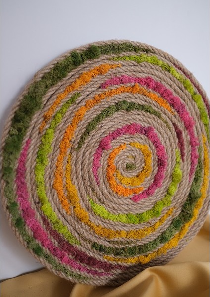 Spiral Jüt Halat Moss-Gökkuşağı 40cm fiyatları