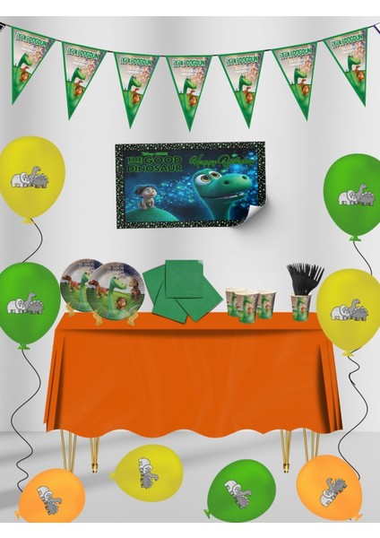 The Good Dinosaur (Iyi Bir Dinazor) Afişli 40 Kişilik Doğum Günü Parti Malzemeleri Süsleri Seti L x st fiyatları
